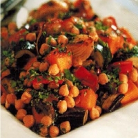 Arabic Chickpea And Roast Vegetable Salad Appetizer