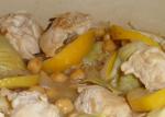 Australian Lemon Chicken With Chickpeas and Artichokes Dinner