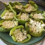 American Grilled Bell Peppers with Goat Cheese Recipe Appetizer
