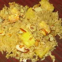 Indian Pineapple Pulav Dinner