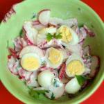 American Egg Salad with Radishes Dessert