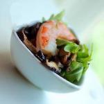 American Mushroom Salad with Prawns Appetizer