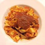 American Pappardelle with Sauce of Rissoles Appetizer