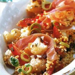 American Hot Millet Salad with Cauliflower Dinner