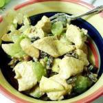 American Chicken Salad with Pineapple and Curry Dressing Appetizer