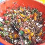 American Vegetarian Salad with Red Quinoa Appetizer