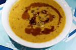 American Curried Pumpkin and Mushroom Soup Appetizer