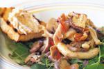British Wild Mushroom Salad With Walnut Crostini Recipe Appetizer