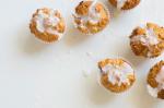 British Peach and Macadamia Muffins with Lemon Glaze Appetizer