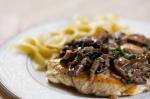 Canadian Chicken Breasts with Mushroom Sage Sauce Recipe BBQ Grill