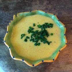 American Summer Soup Puree of Courgette Dinner