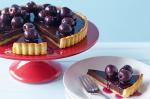 British Dark Chocolate Tart With Cointreau Cherries Recipe Dessert