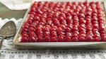 American Fresh Raspberry Almond Tray Tart Dessert