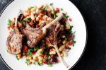 American Orange and Chilli Lamb Cutlets With Warm White Bean Salad Recipe Appetizer