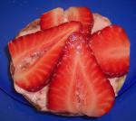 American Caramelized Strawberry English Muffins Breakfast