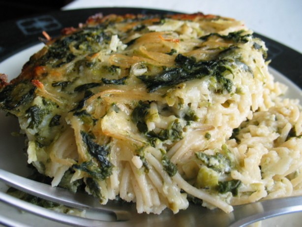 American Spinach and Spaghetti Casserole 2 Dinner