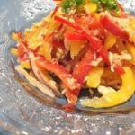Salad of Red Peppers and Oriental Style Tuna recipe