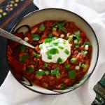 Canadian Chicken Chili with Beer Appetizer