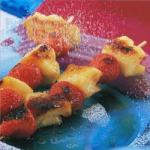 American Pineapple Strawberryskewers from the Grill Dessert