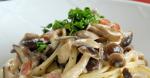 American Mushroom Carbonara Pasta with Mustard 1 Dinner