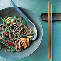 Chinese Soba and Tofu in Ginger Broth Dinner