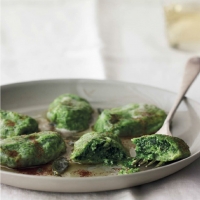 Moldavian Spinach Gnudi with Sage Butter Appetizer