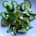 American Salad with Avocado and Cucumber Mint Appetizer