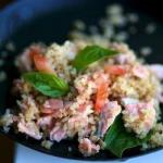 Salad with Bulgurem and Salmon recipe