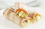 American Wholemeal Wraps With Smoked Ocean Trout And Egg And Lettuce Coleslaw Recipe Appetizer