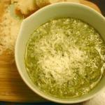 American Soup of Broccoli with Parmesan and Lemon Appetizer
