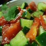 Thai Cucumber and Tomato Salad Recipe Appetizer