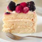 British Sponge Cake of Vanilla in Layers Dessert