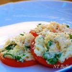 American Snack from the Tomatoes with Parmesan Cheese Appetizer