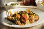 American Vinewrapped Fish With Fennel And Sauce Verte Recipe Appetizer