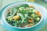 Spinach and Fennel Salad With Cheese Croutons Recipe recipe