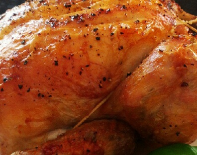 American Barbecued Roast Chicken Dinner