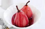 American Raspberry And Vanilla Poached Pears Recipe Dessert