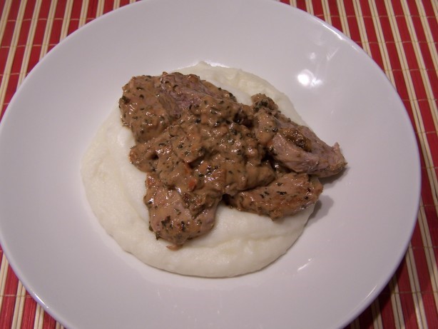 American Pork Tenderloin with Creamy Herb Sauce 1 Dinner