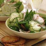 Canadian Salad of Peas Gourmet Cucumber and Radish Appetizer