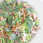 American Salad of Broccoli Tuna and Seeds Appetizer