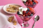 American Berries In Syrup With Vanilla Yoghurt Recipe Dessert