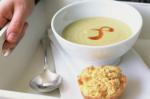 American Spiced Corn Soup With Polenta Muffins Recipe Soup