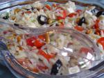 American Orzo Salad With Feta and Cherry Tomatoes Appetizer