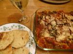 American Baked Manicotti With Meat Sauce Dinner