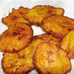 American Tostones fried Plantains Recipe Appetizer
