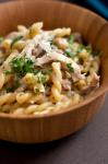 American Pasta With Chicken and Mushrooms Risotto Style Recipe Appetizer