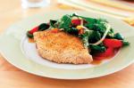American Sesame Tuna Steaks With Sweet and Sour Salad Recipe Dessert