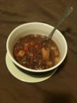 American Crock Pot Beef Lentil Soup Dinner