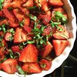 British Sweet and Tart Strawberry Salad Recipe Dessert