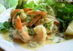 Warm Lemon Lime and Lovage Prawns With Pineau Des Charentes recipe